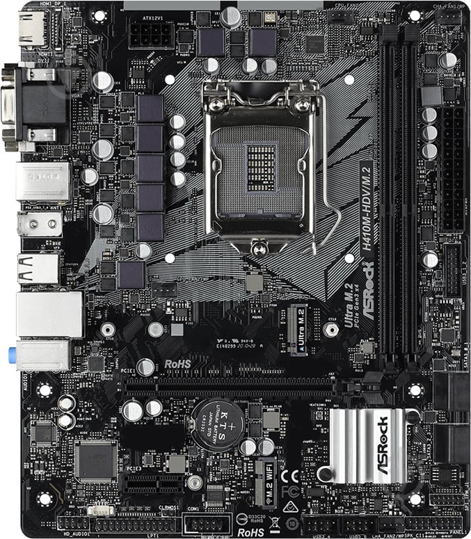 Материнська плата ASRock H410M-HDV/M.2 (Socket 1200, Intel B460, mirco ATX) - фото 4