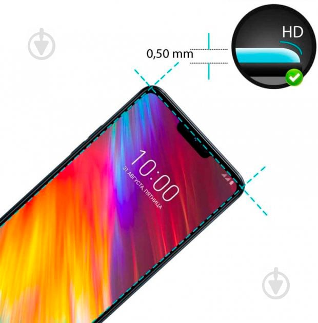 Защитное стекло EXTRADIGITAL Tempered Glass HD для LG G7 Fit / LG G7 ThinQ (EGL4555) - фото 4