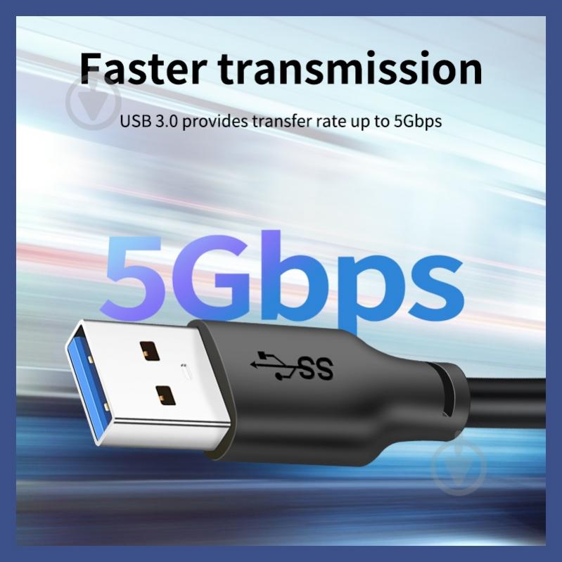 USB-кабель CableTime USB 3.0 AM — AM 3 м black (CA915415) - фото 4 USB-кабель CableTime USB 3.0 AM — AM 3 м black (CA915415) - фото 4