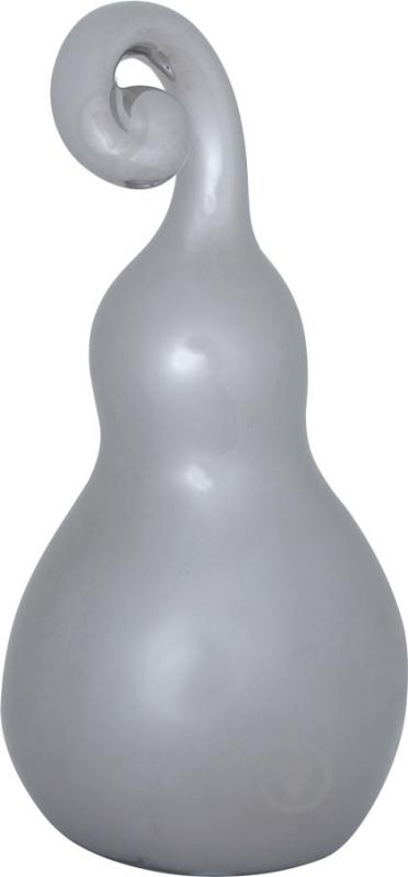 Декор Eterna груша 15,5х7,5х7,5 см серебряный - фото 1 Декор Eterna груша 15,5х7,5х7,5 см серебряный - фото 1
