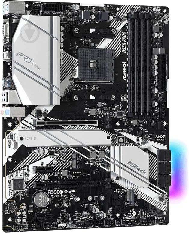 Материнська плата ASRock B550 Pro4 (Socket AM4, AMD B550, mirco ATX) - фото 4