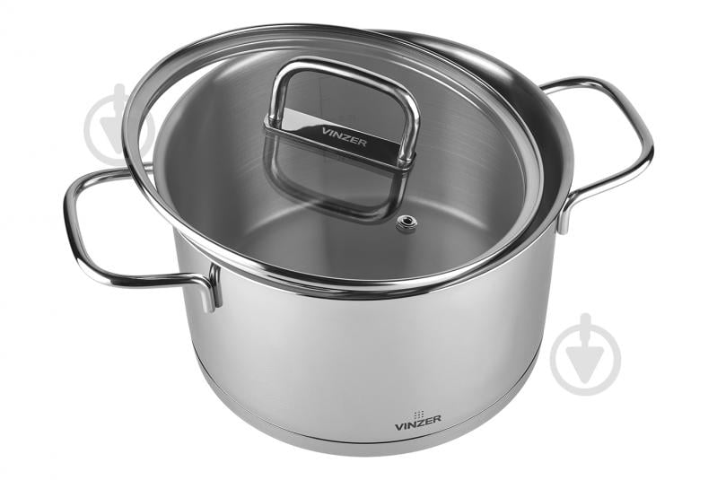 Каструля з кришкою Vinzer Glossy Line 5,6 л 50045 - фото 2 Каструля з кришкою Vinzer Glossy Line 5,6 л 50045 - фото 2