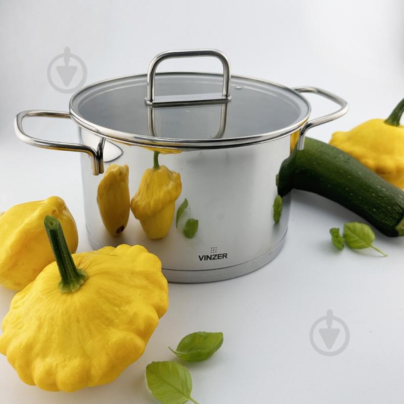 Каструля з кришкою Vinzer Glossy Line 5,6 л 50045 - фото 4 Каструля з кришкою Vinzer Glossy Line 5,6 л 50045 - фото 4