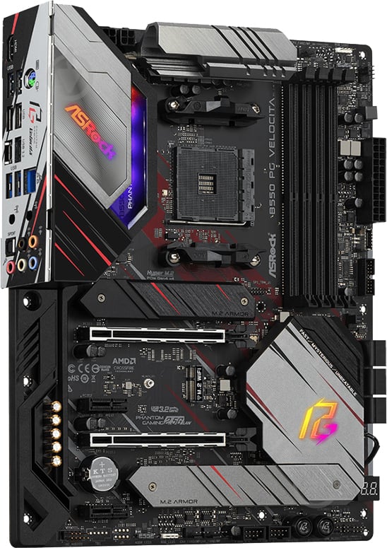 Материнская плата ASRock B550 PG Velocita (Socket AM4, AMD B550, ATX) - фото 4