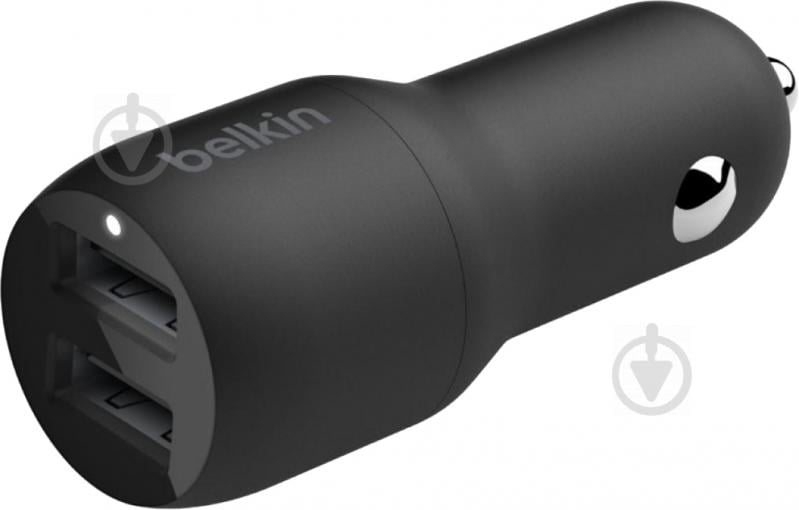 Автомобильное зарядное устройство Belkin Car Charger 24W Dual USB-A black - фото 3