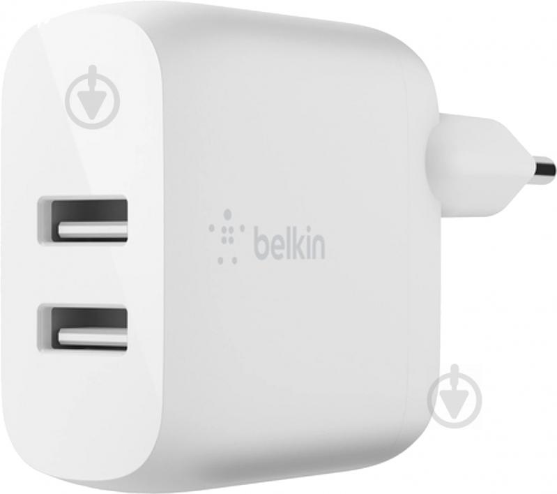 Зарядний пристрій Belkin Home Charger 24W DUAL USB 2.4A, Lightning 1m, white - фото 3