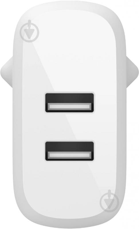 Зарядний пристрій Belkin Home Charger 24W DUAL USB 2.4A, Lightning 1m, white - фото 4