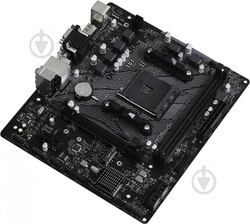 Материнская плата ASRock B550M-HDV (Socket AM4, AMD B550, mirco ATX) - фото 3