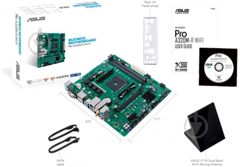 Материнська плата Asus PRO A320M-R WI-FI (Socket AM4, AMD A320, mirco ATX) - фото 9