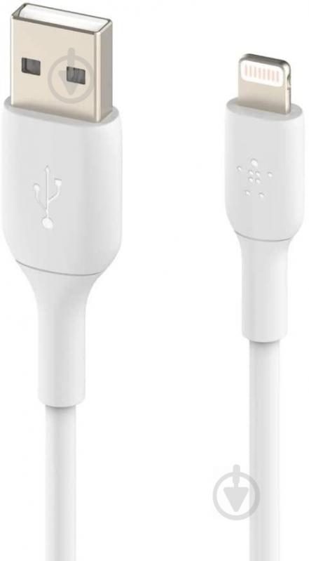 Кабель Belkin Lightning – USB 2 м белый (CAA001bt2MWH) - фото 2