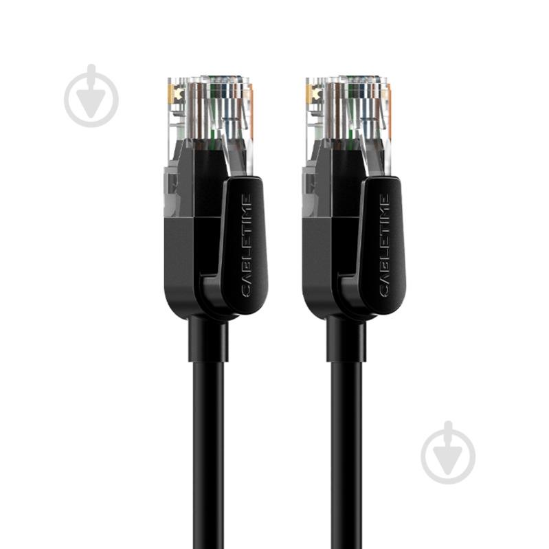 Патч-корд CableTime Cat6 UTP 1000Mbps 250MHz 0,5 м черный - фото 1 Патч-корд CableTime Cat6 UTP 1000Mbps 250MHz 0,5 м черный - фото 1