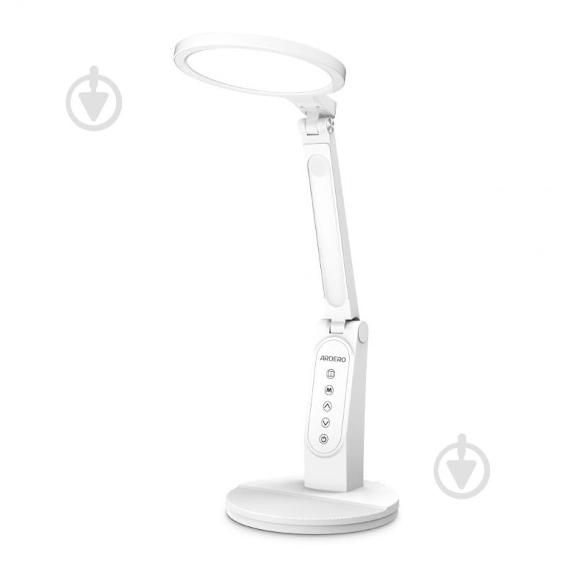 Настільна лампа офісна ARDERO білий DE1743ARD 16W 1030LM 3000K-400 - фото 2 Настільна лампа офісна ARDERO білий DE1743ARD 16W 1030LM 3000K-400 - фото 2