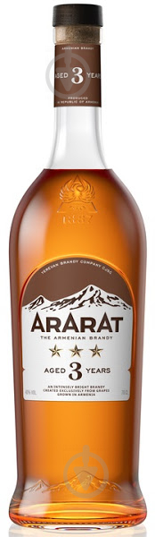 Бренди Ararat 3 года выдержки 40% 0,7 л - фото 1