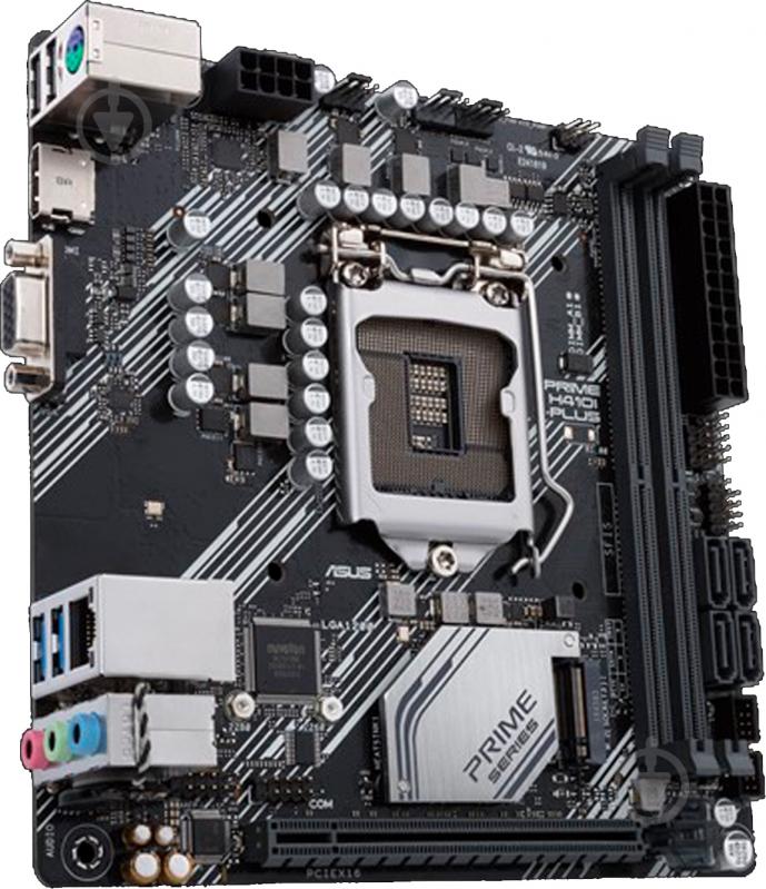 Материнська плата Asus PRIME H410I-PLUS (Socket 1200, Intel H410, mini ITX) - фото 2