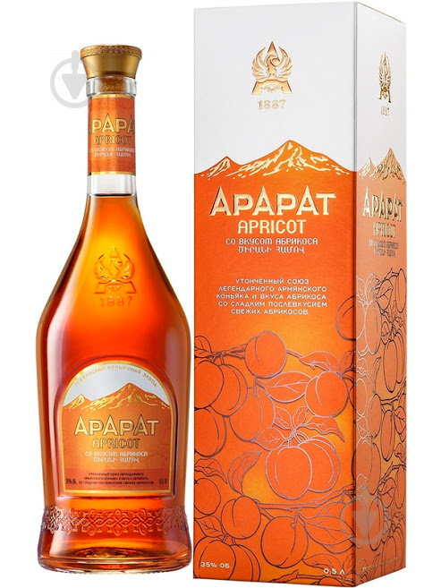 Міцний алкогольний напій Ararat Ararat Apricot 35% 0,5 л - фото 1