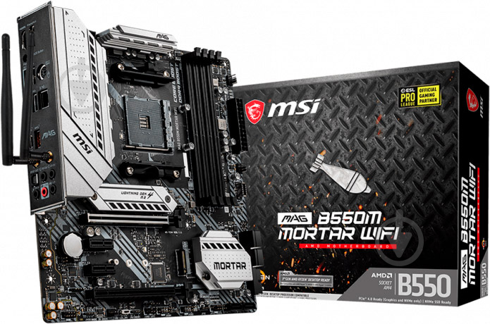 Материнская плата MSI MAG B550M MORTAR (Socket AM4, AMD B550, mirco ATX) - фото 5