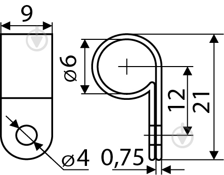 Скоба Аско-Укрем CHS 1/4R білий - фото 3