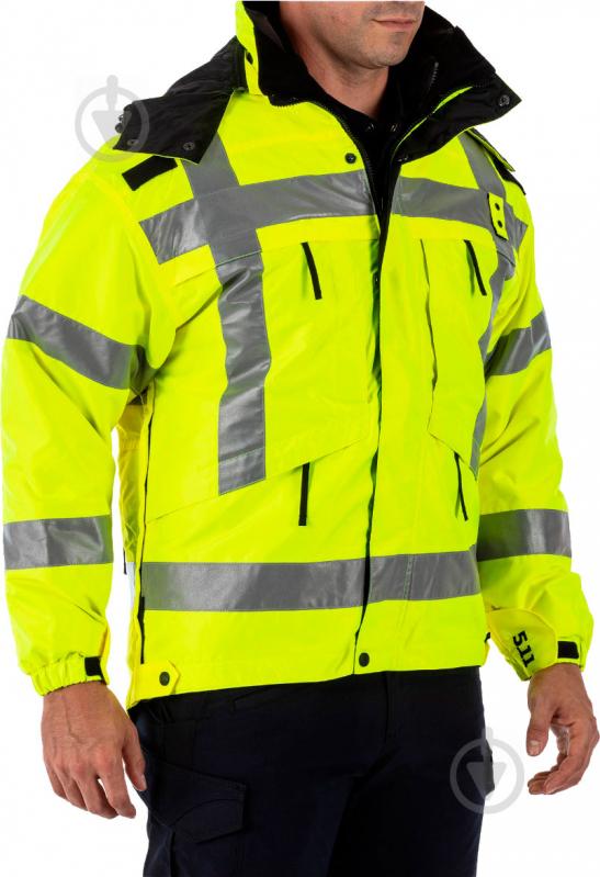 Куртка 5.11 Tactical тактична демісезонна 3-in-1 Reversible High-Visibility Parka [320] High-Vis Yellow XXL - фото 6