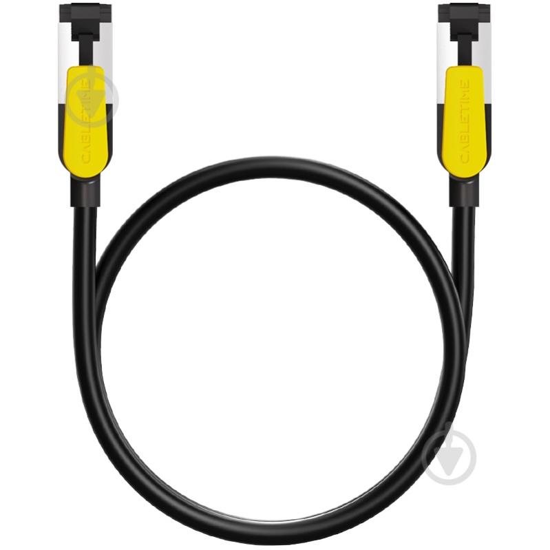 Патч-корд CableTime Cat7 FTP 10Gbps 600MHz (CN70E) 0,5 м черный - фото 3