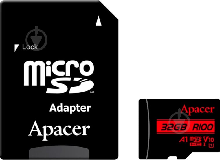 Карта памяти Apacer microSD 32 ГБ Class 10 (AP32GMCSH10UB-R ) - фото 1