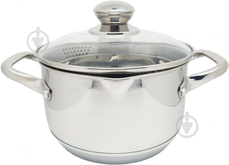 Каструля з кришкою krauzer Chief 16 см 78601 - фото 1 Каструля з кришкою krauzer Chief 16 см 78601 - фото 1