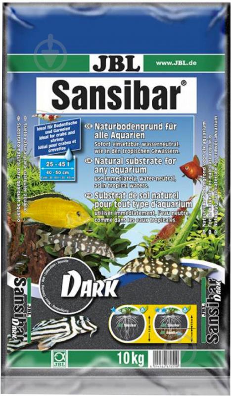 Ґрунт для акваріума JBL пісок Sansibar Dark 0,2-0,5 мм 10 кг 67051 - фото 1