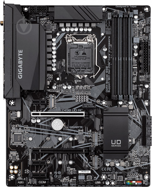 Материнська плата Gigabyte Z490 UD AC (Socket 1200, Intel Z490, ATX) - фото 1