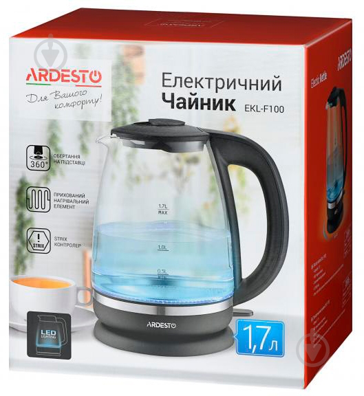 Електрочайник Ardesto EKL-F100 - фото 7