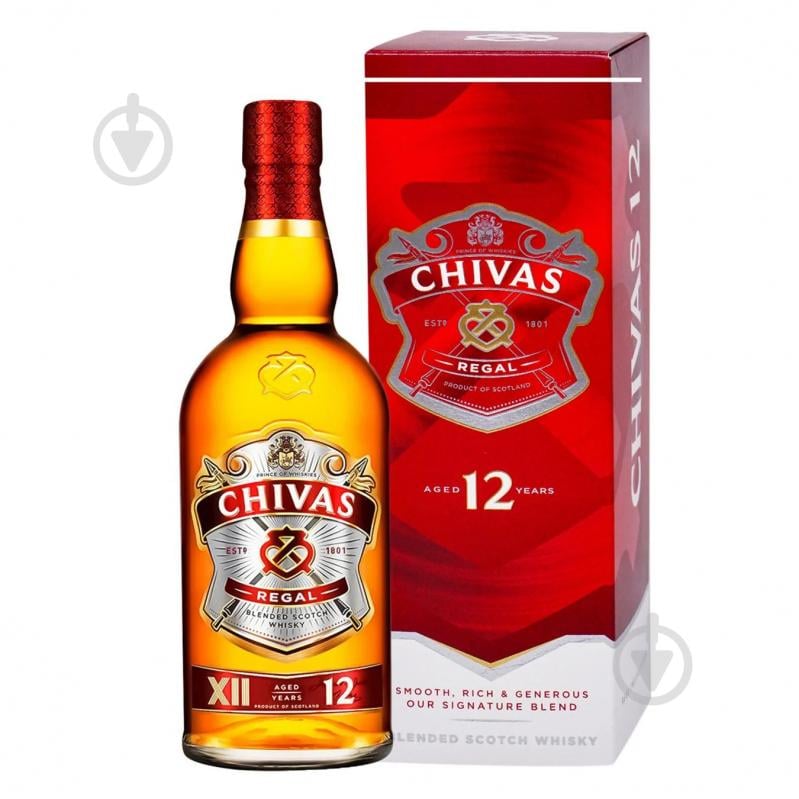 Виски Chivas Regal 12 лет выдержки 40% 0,5 л - фото 1