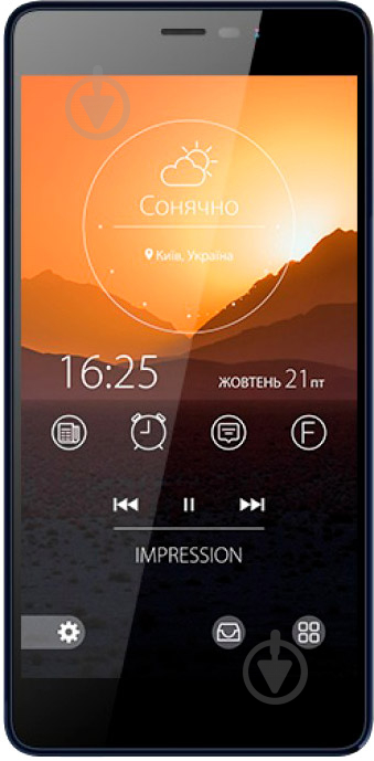 Смартфон Impression ImSmart С551 Ultra Power 2/16GB dark blue - фото 1