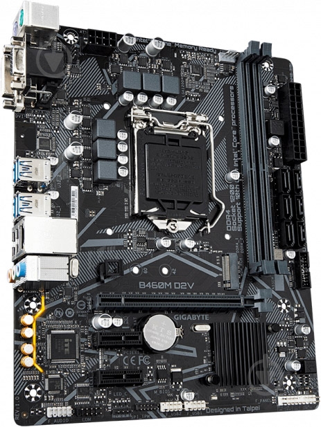 Материнская плата Gigabyte B460M D2V (Socket 1200, Intel B460, mirco ATX) - фото 2