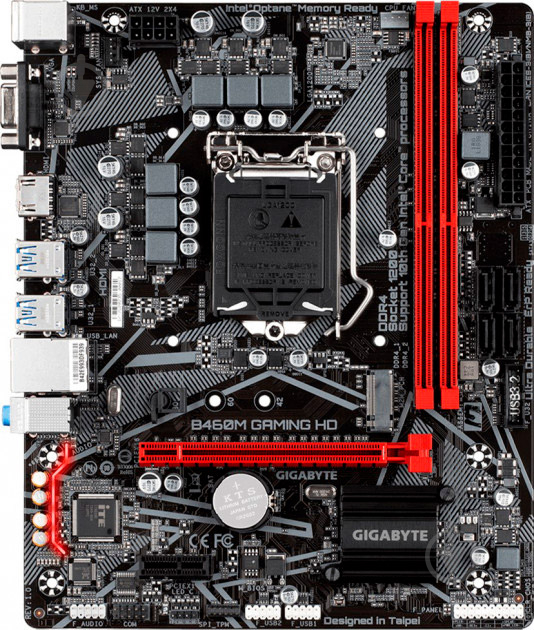 Материнська плата Gigabyte B460M GAMING HD (Socket 1200, Intel B460, mirco ATX) - фото 1