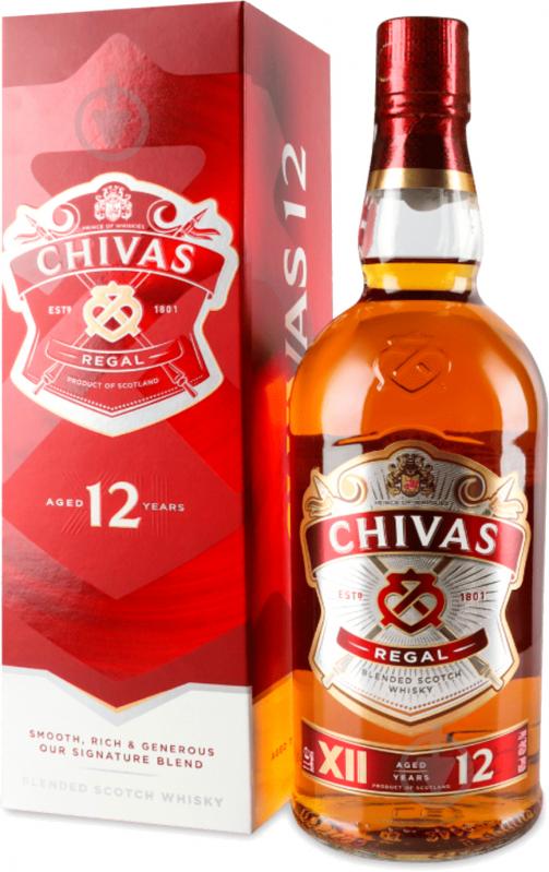 Віскі Chivas Regal 12 років витримки 40% 1 л - фото 1