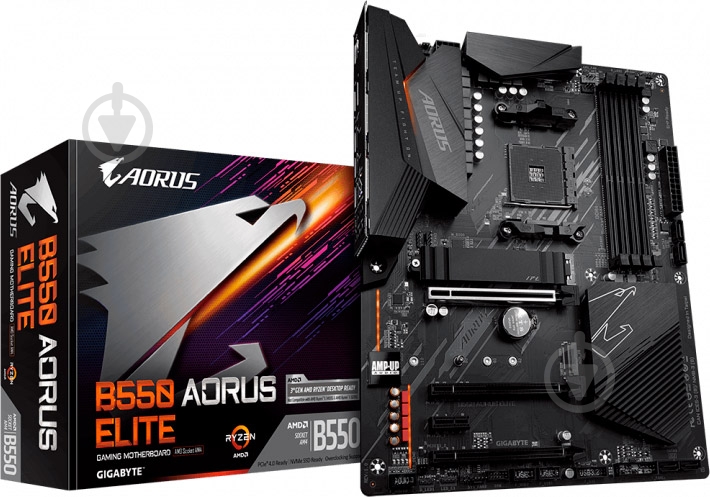 Материнська плата Gigabyte B550 AORUS ELITE (Socket AM4, AMD B550, ATX) - фото 5