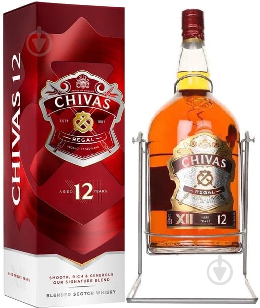 ᐉ Віскі Chivas Regal 12 років витримки 40% 4,5 л • Краща ціна в