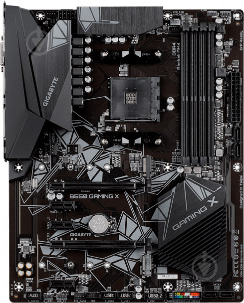 Материнська плата Gigabyte B550 GAMING X (Socket AM4, AMD B550, ATX) - фото 1