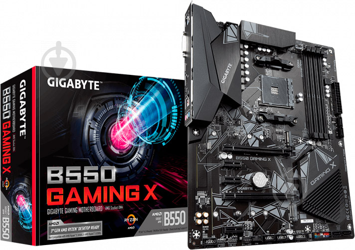 Материнська плата Gigabyte B550 GAMING X (Socket AM4, AMD B550, ATX) - фото 5