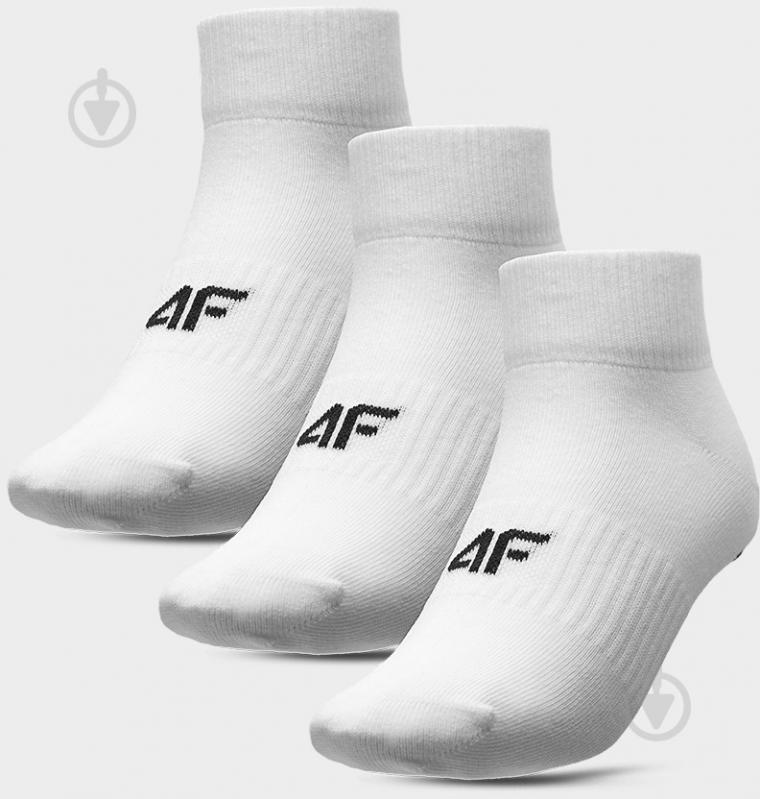 Носки 4F SOCKS CAS 4FSS23USOCF157-10S р.39-42 белый 3 шт. - фото 1