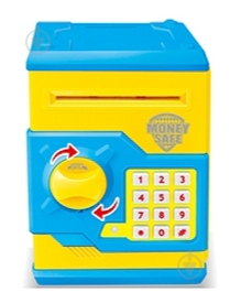 Игрушка Shantou Сейф голубой с желтым OTE0641870 - фото 1