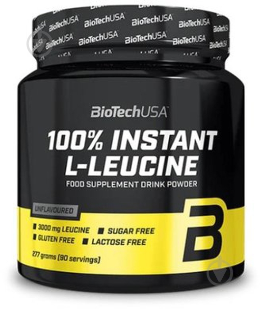 Амінокислота BioTechUSA 100% Instant L-leucine без смаку 277 г 95 порц. - фото 1