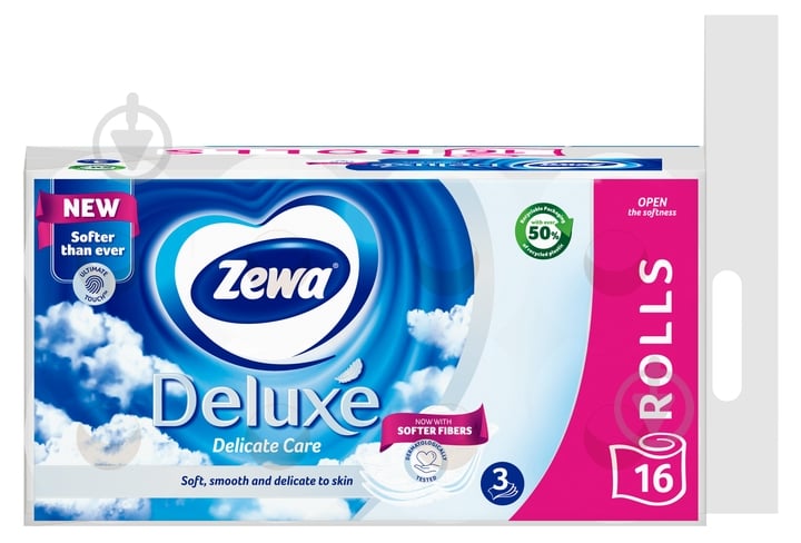 Туалетная бумага Zewa Deluxe в ассортименте трехслойная 16 шт. - фото 2
