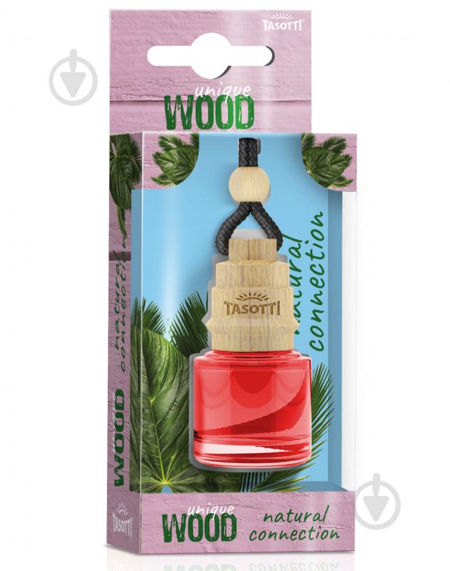 Ароматизатор подвесной Tasotti Wood Unique Natural Connection 7 мл природа - фото 1