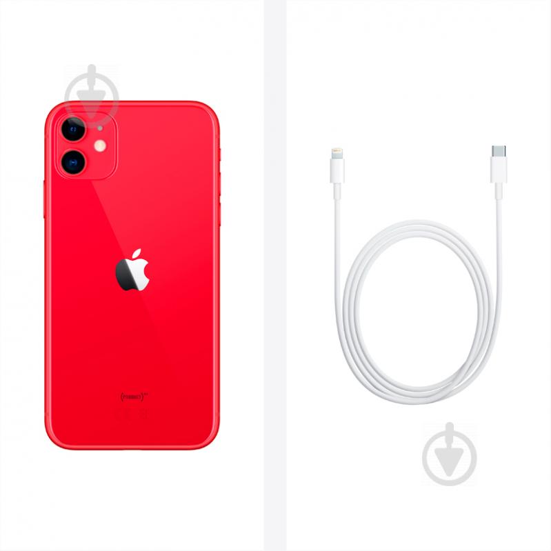 Смартфон Apple iPhone 11 4/64GB red (MHDD3FS/A) - фото 7