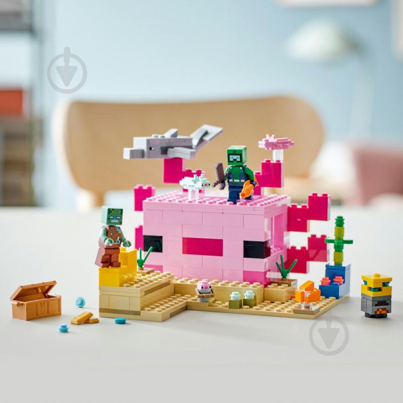 Конструктор LEGO Minecraft Дім-Аксолотль 21247 - фото 6
