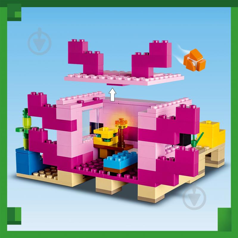 Конструктор LEGO Minecraft Дім-Аксолотль 21247 - фото 9