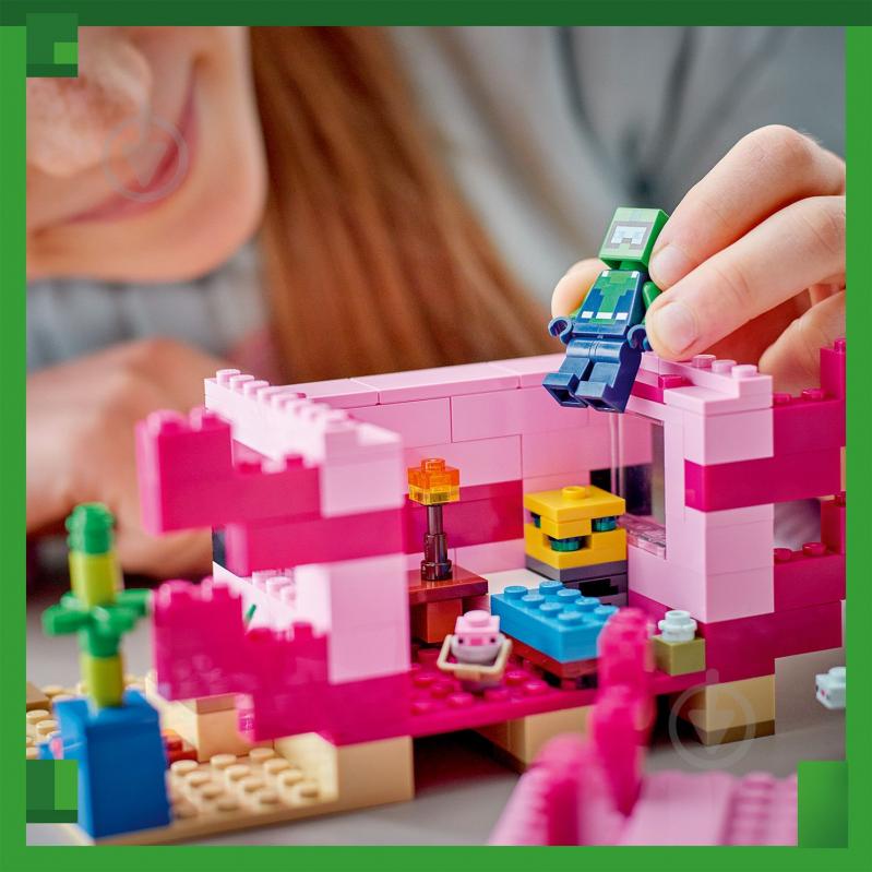Конструктор LEGO Minecraft Дім-Аксолотль 21247 - фото 7