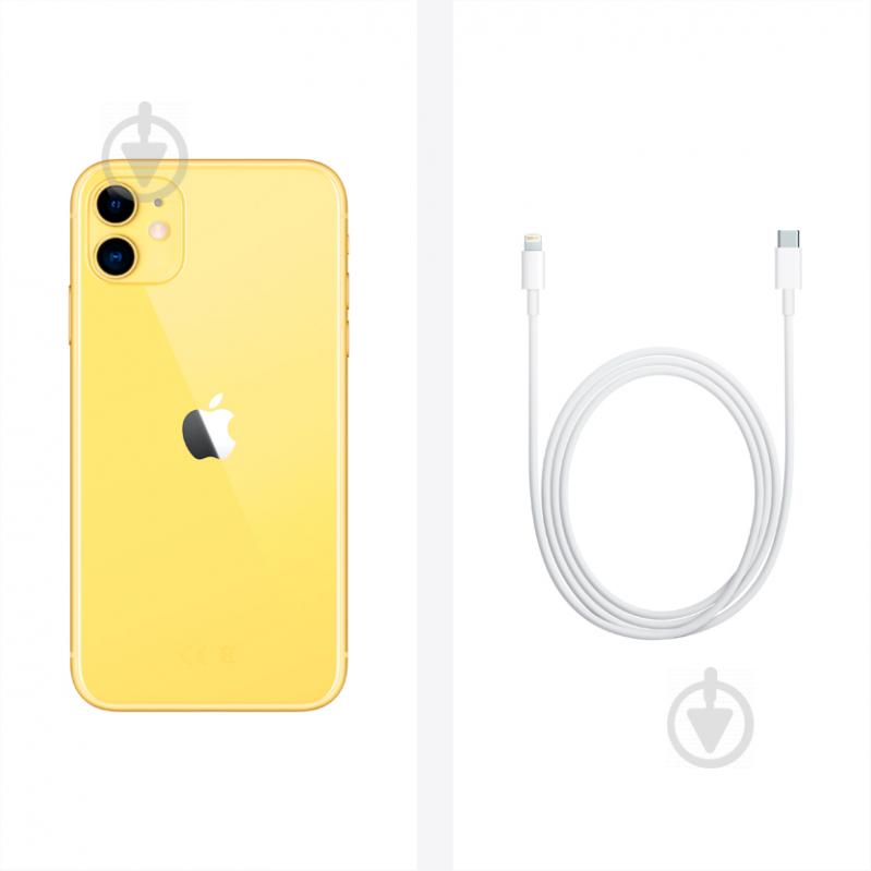 Смартфон Apple iPhone 11 4/64GB yellow (MHDE3FS/A) - фото 7