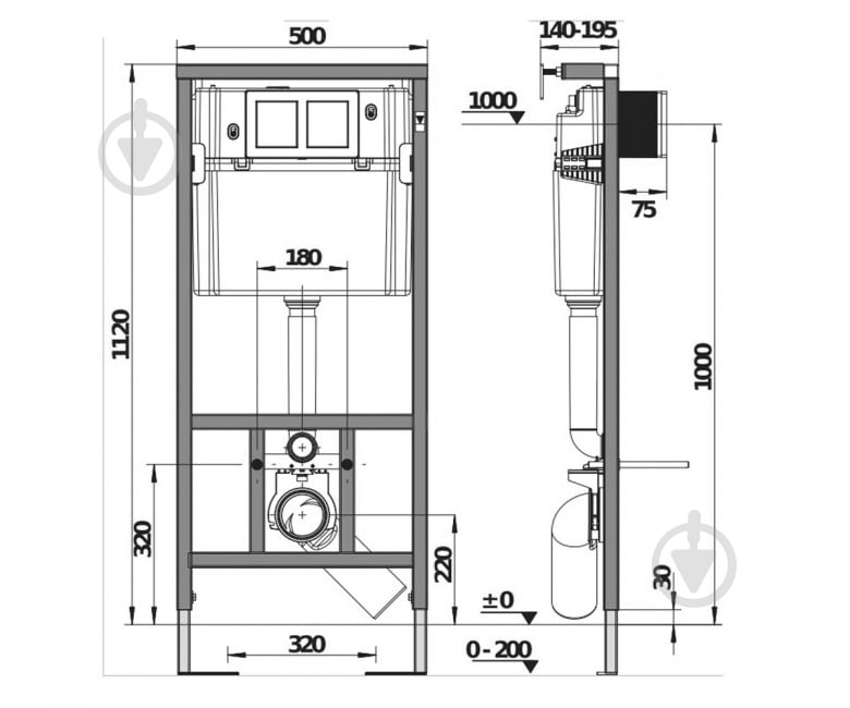 Инсталляция для унитаза Jika H8956520000001 - фото 2