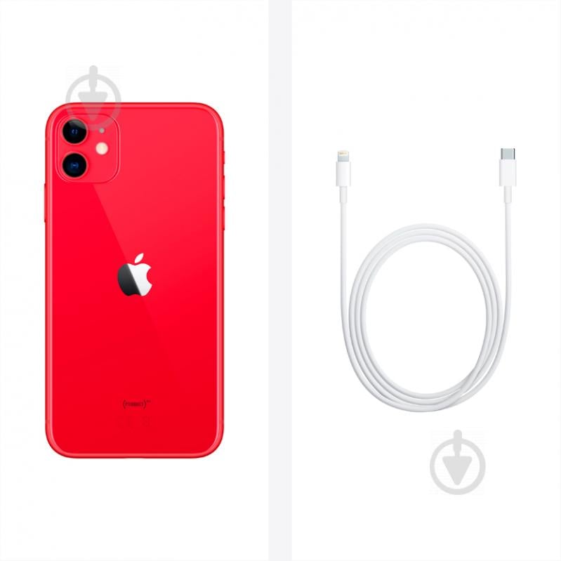 Смартфон Apple iPhone 11 4/128GB red (MHDK3FS/A) - фото 7