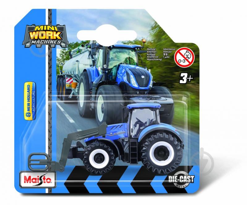 Машинка Maisto игрушечная Mini Work Machine Tractors with Front Loader, в ассортименте 15591 - фото 2